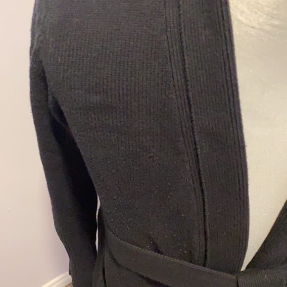 A Stork & Babe Black Belted Cardigan in large - Picture 3 of 4